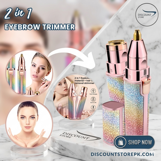 2-in-1 Rechargeable Hair Remover & Eyebrow Trimmer