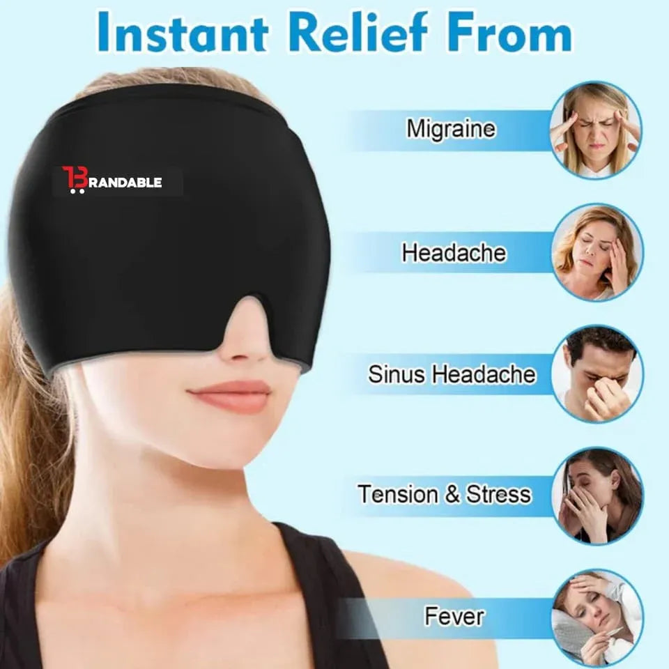 Double Gel Hot and Cold Therapy Migraine Relief Cap
