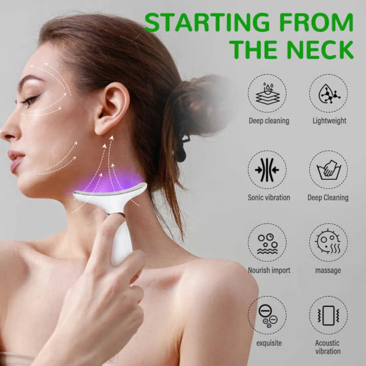 3-in-1 EMS Facial Lift Device | Anti-Aging Massager