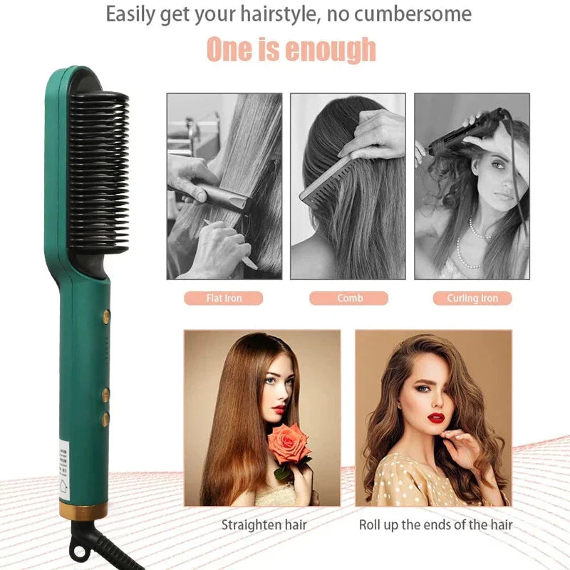 Hair straightening Brush