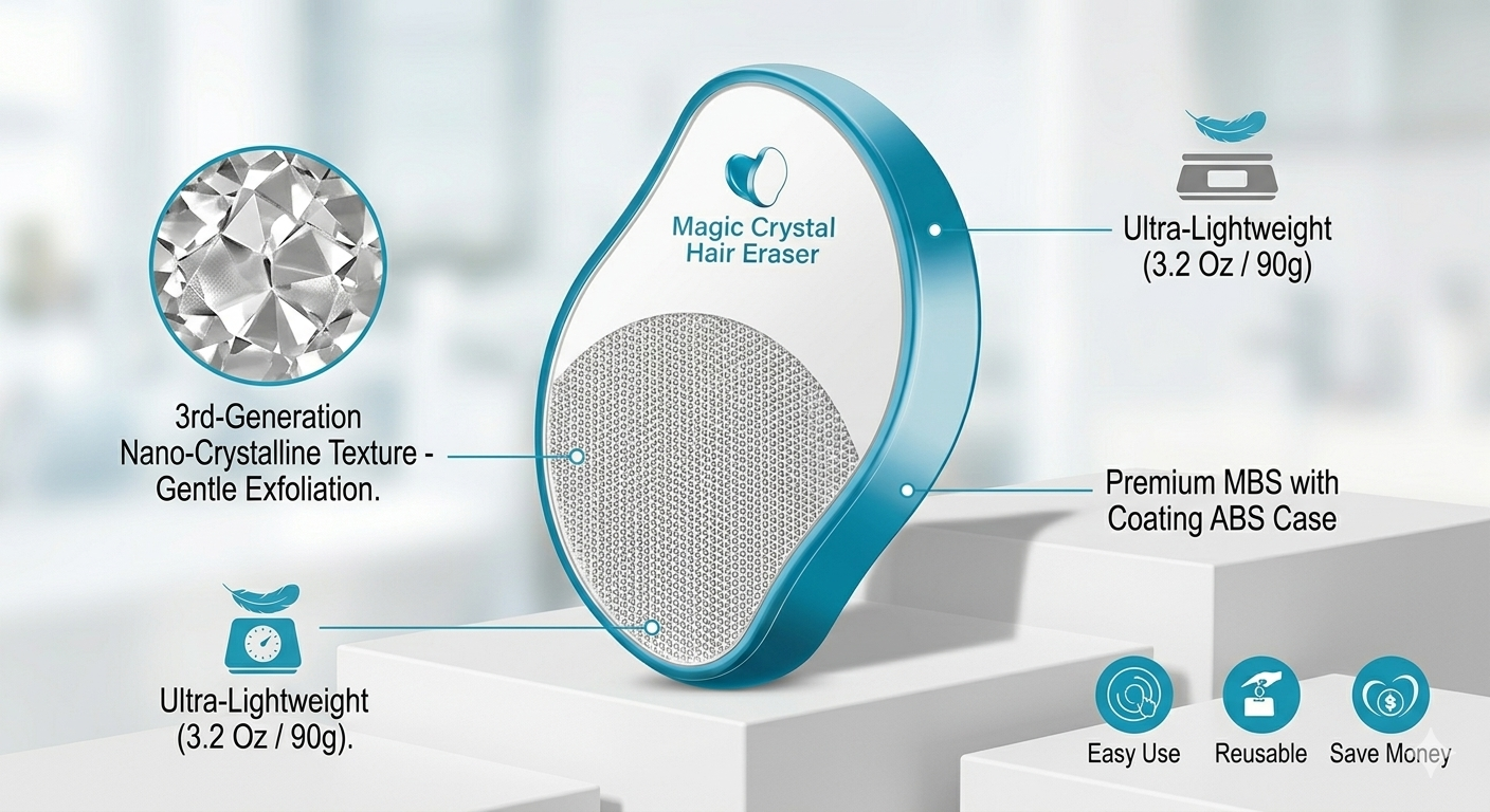 Crystal Hair Eraser for Women | Painless hair remover