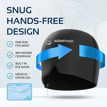 Double Gel Hot and Cold Therapy Migraine Relief Cap