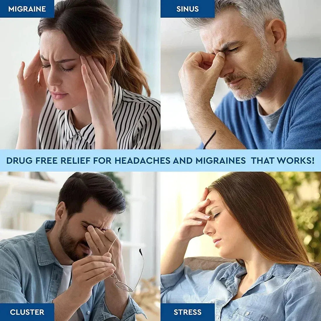 Double Gel Hot and Cold Therapy Migraine Relief Cap