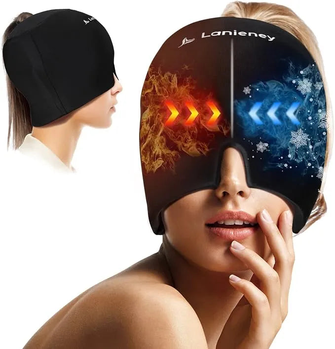Double Gel Hot and Cold Therapy Migraine Relief Cap
