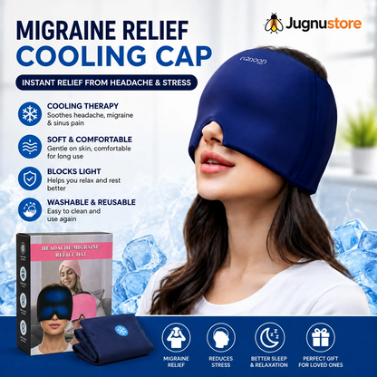 Double Gel Hot and Cold Therapy Migraine Relief Cap